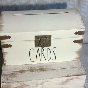 Rustic White Card Box